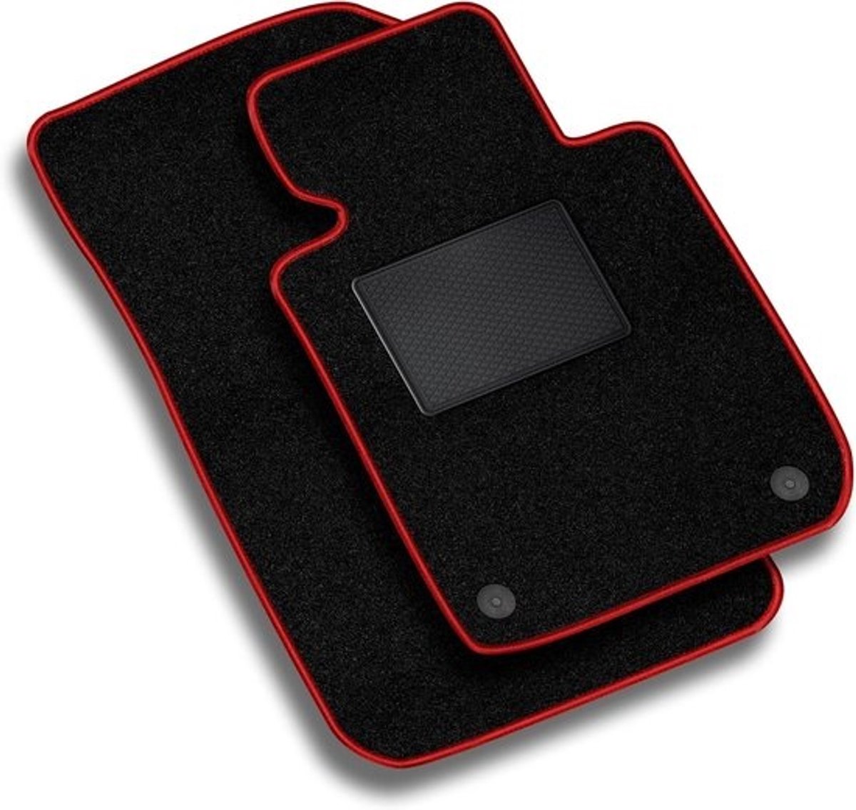 Velour Vloermatten - Autobekleding Matten - Auto Interieur Beschermen - Specifieke Pasvorm - Set van 4 - Rood