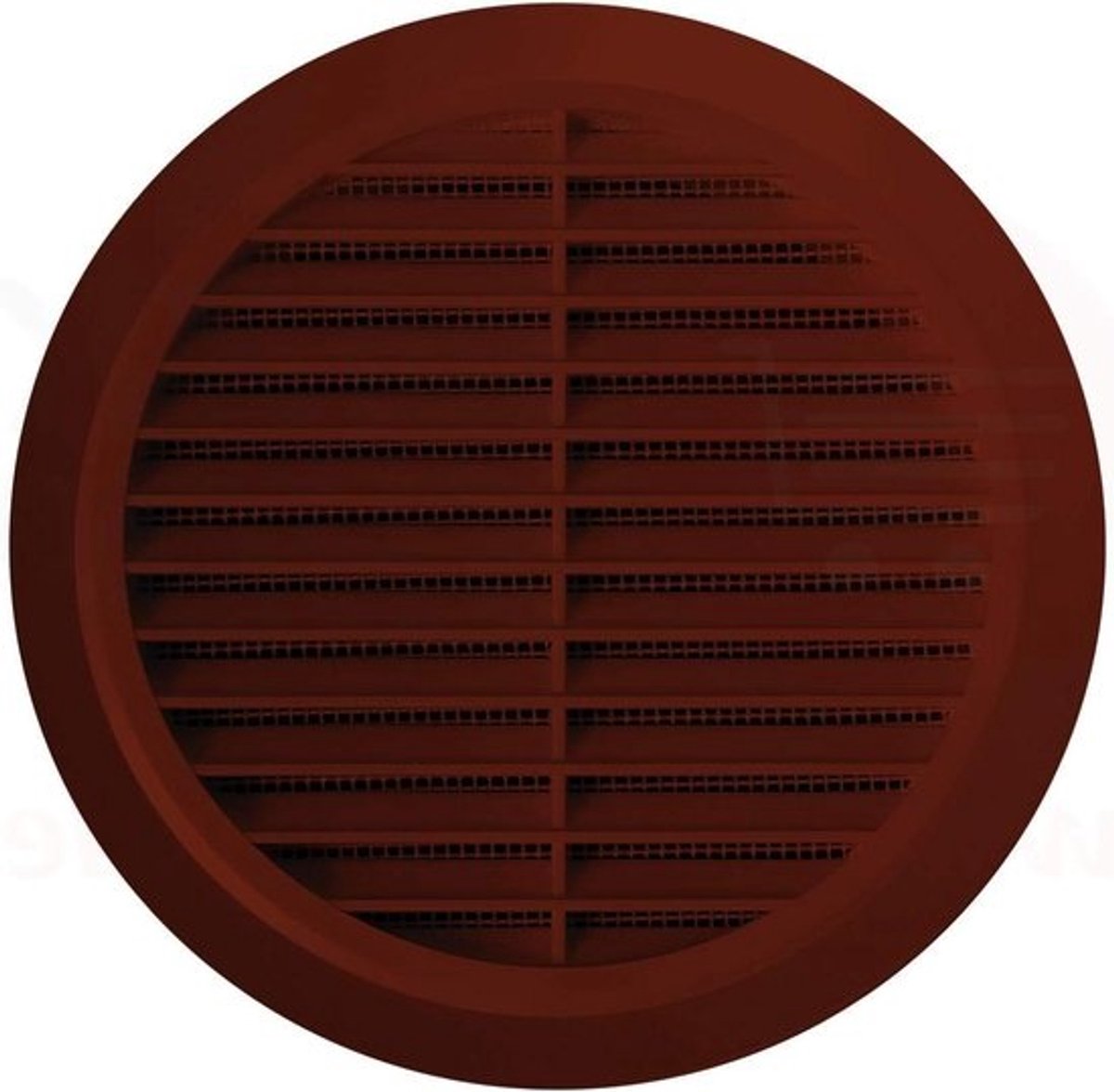 Ventilatierooster rond - Afvoerrooster insectennet - Ventileren ruimtes - Met insectenbescherming - Ø 90 mm - Bruin