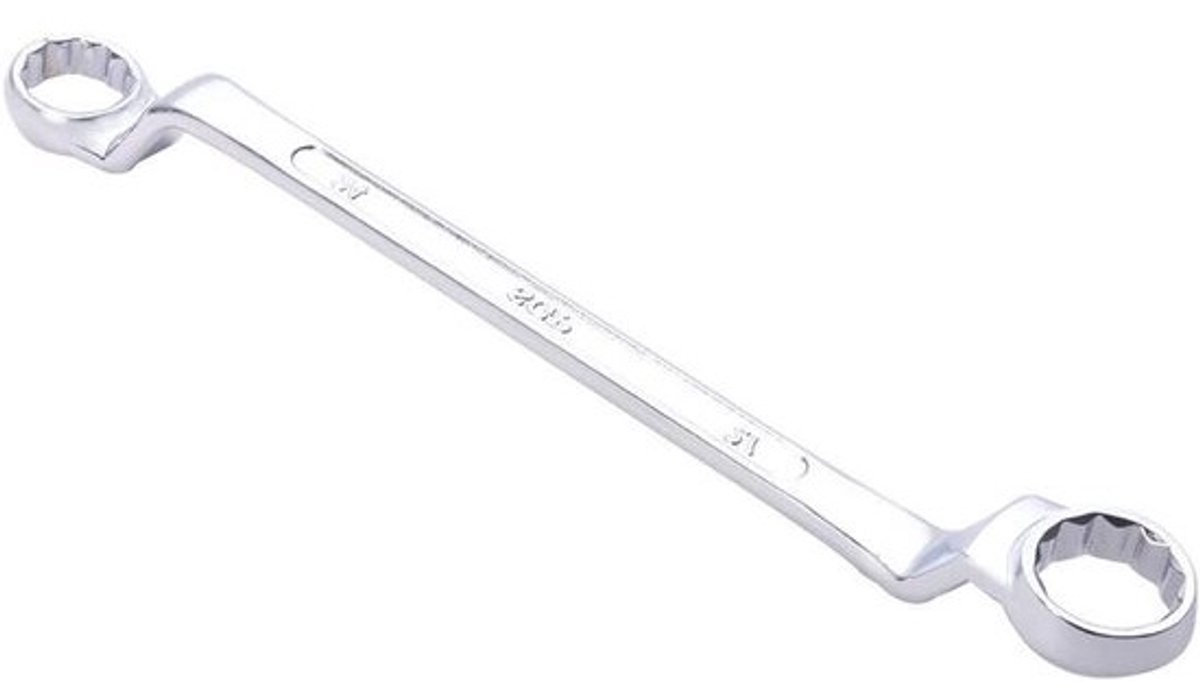 Torx Ring Moersleutel - Dubbele Einde Spanner - Automotive Reparaties - Offset Box Ontwerp - 24mm x 27mm - Chroom