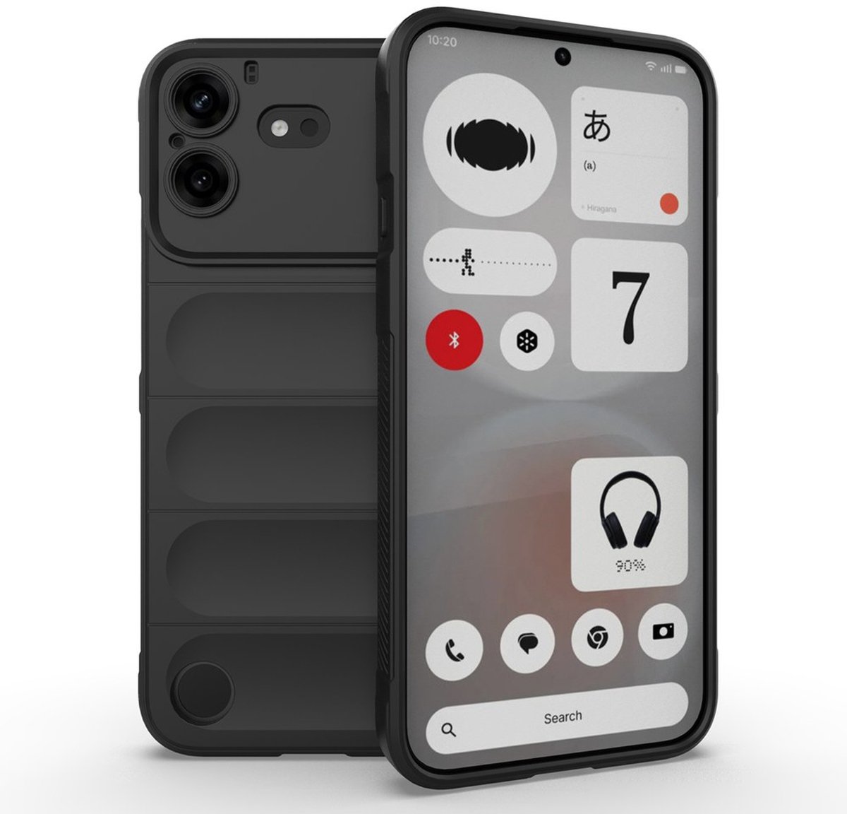 MobyDefend Hoesje - Geschikt voor Nothing Phone (4b) - TPU Gripcase - Zwart