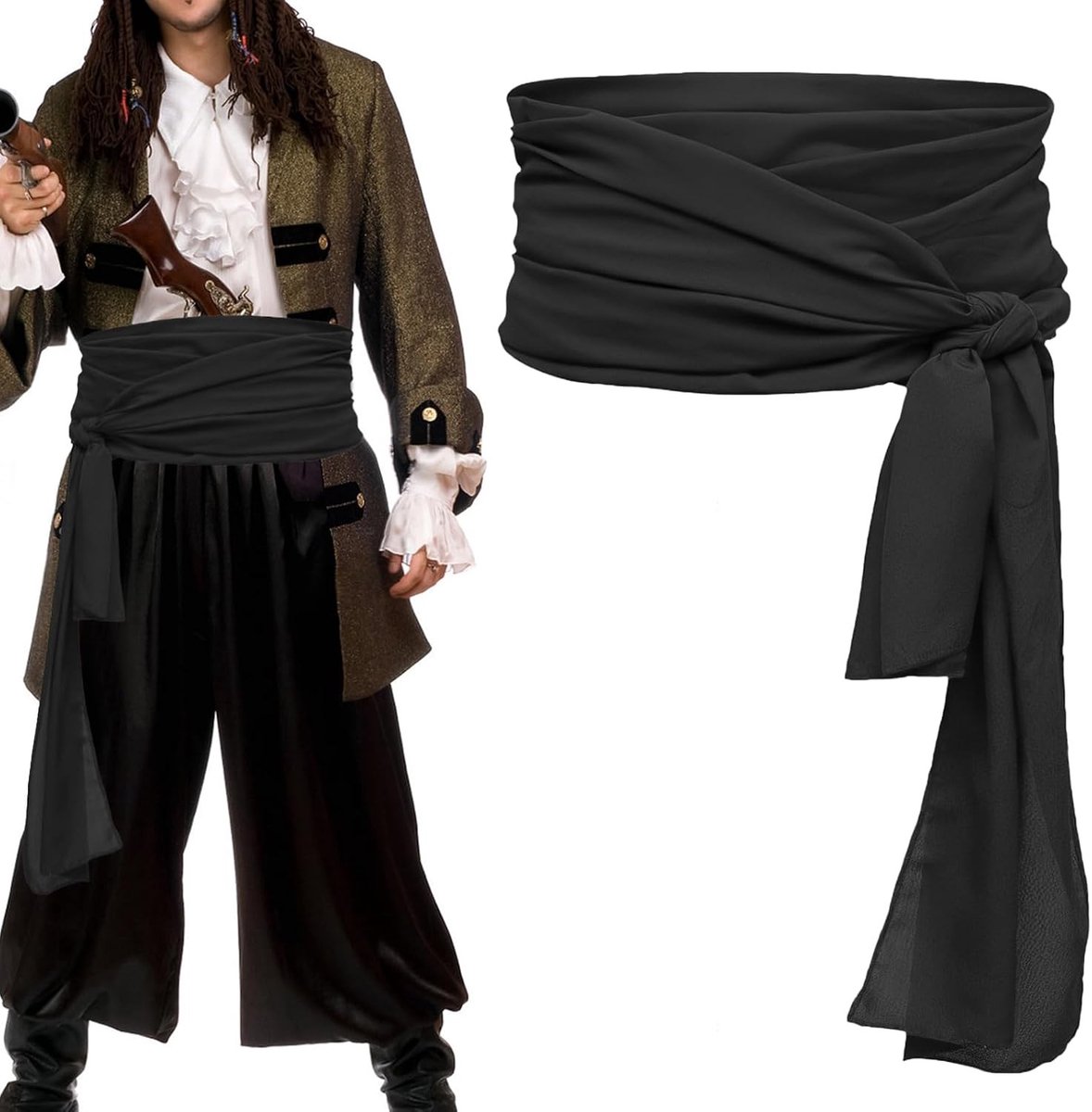 Middeleeuwse Piraten Sjerp - Piratenkostuum Accessoires voor Halloween en Rollenspel voor Kinderen en Volwassenen