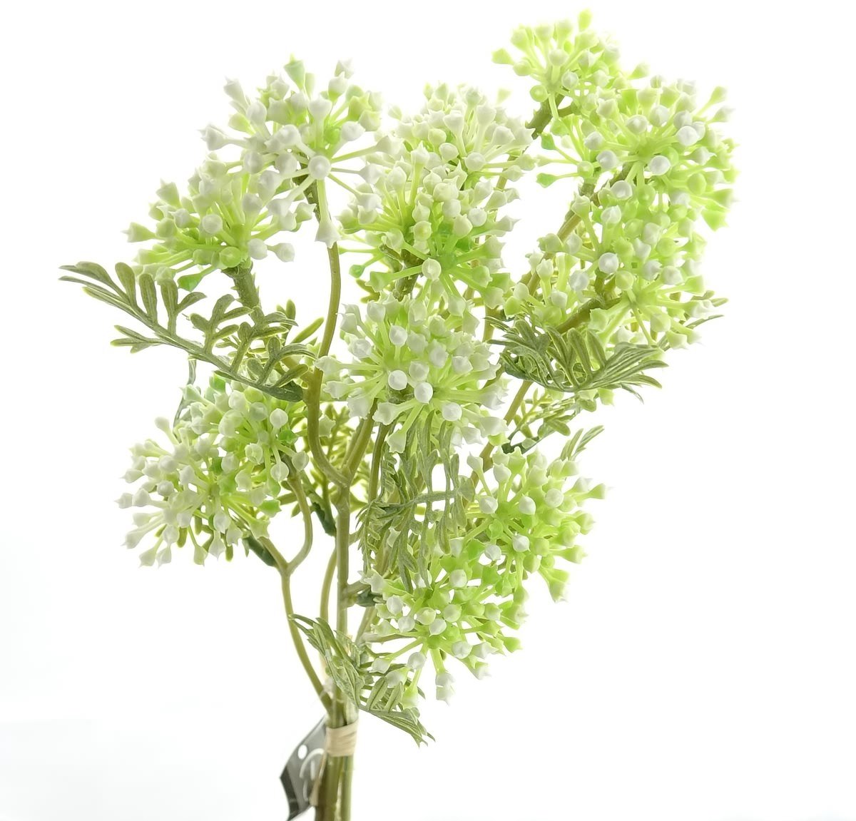 Deko Florale kunstbloemen bessen knoppenbundel wit 33 cm