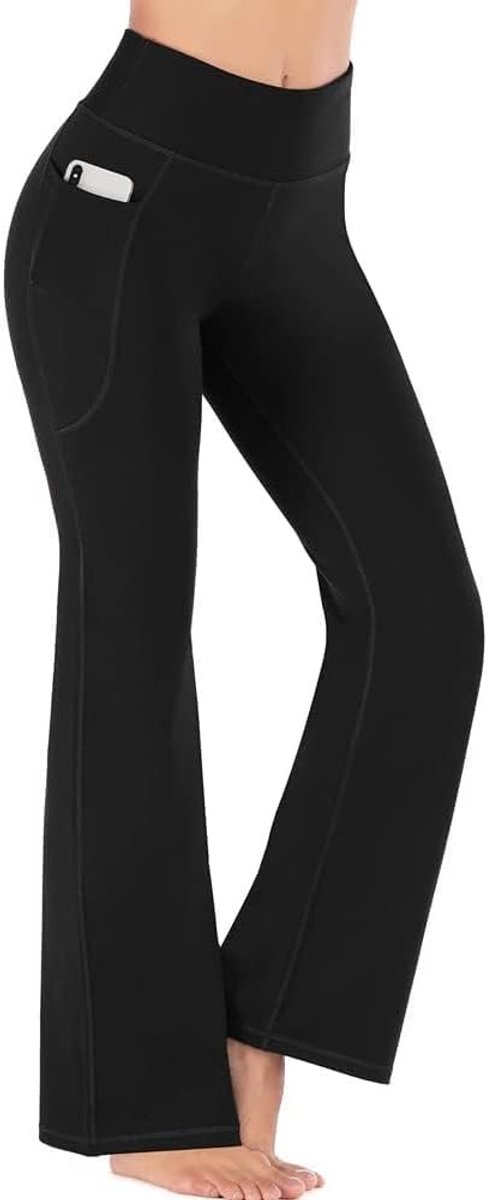Hoge Taille Flared Legging voor Dames - Comfortabele Yoga Broek met Wijde Pijpen voor Fitness en Casual Gebruik — afbeelding 3