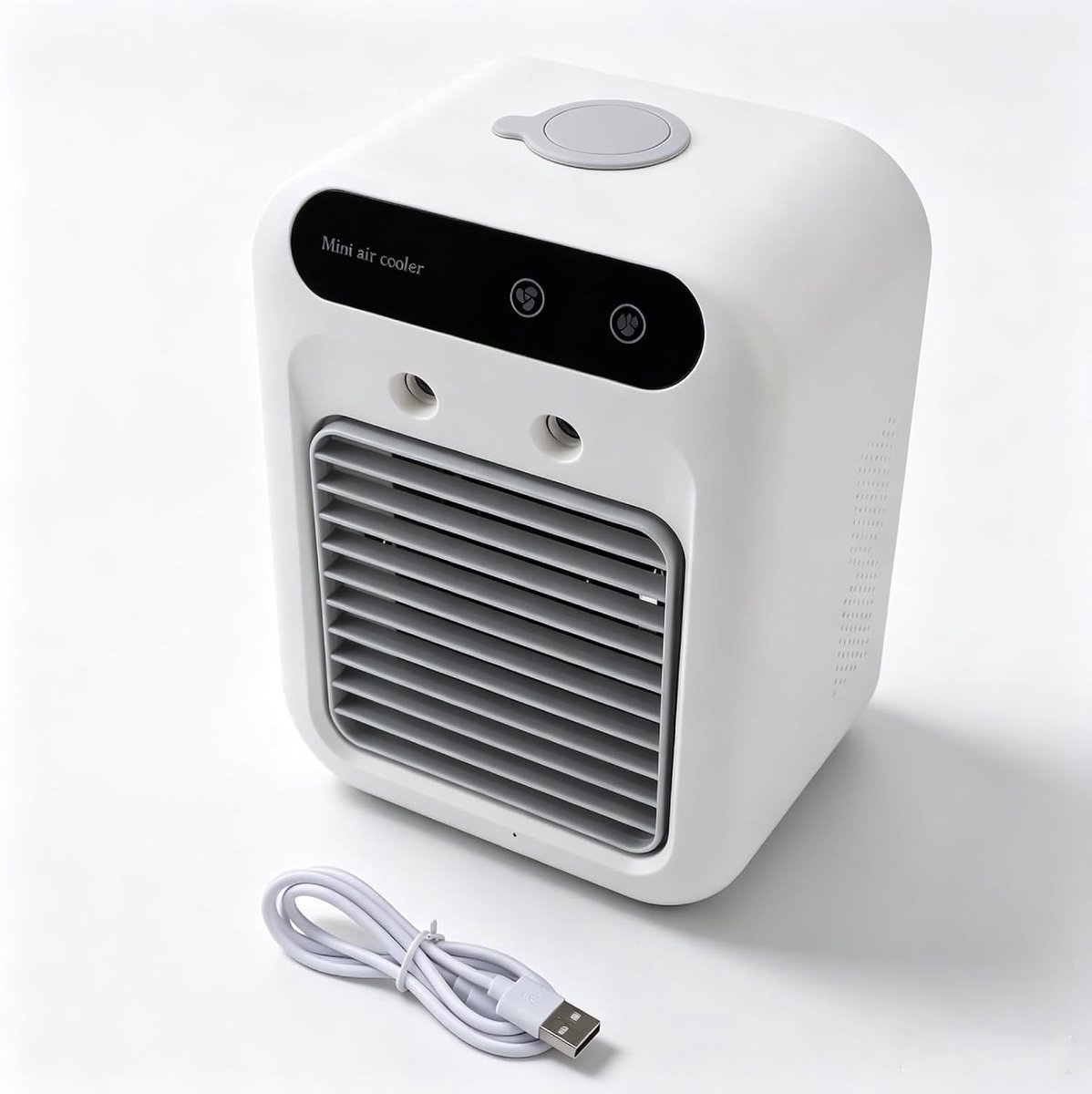 Draagbare Airconditioning - Wit - 500 ml Watertank - Compacte Verdampingsluchtkoeler - Voor Thuis en Kantoor