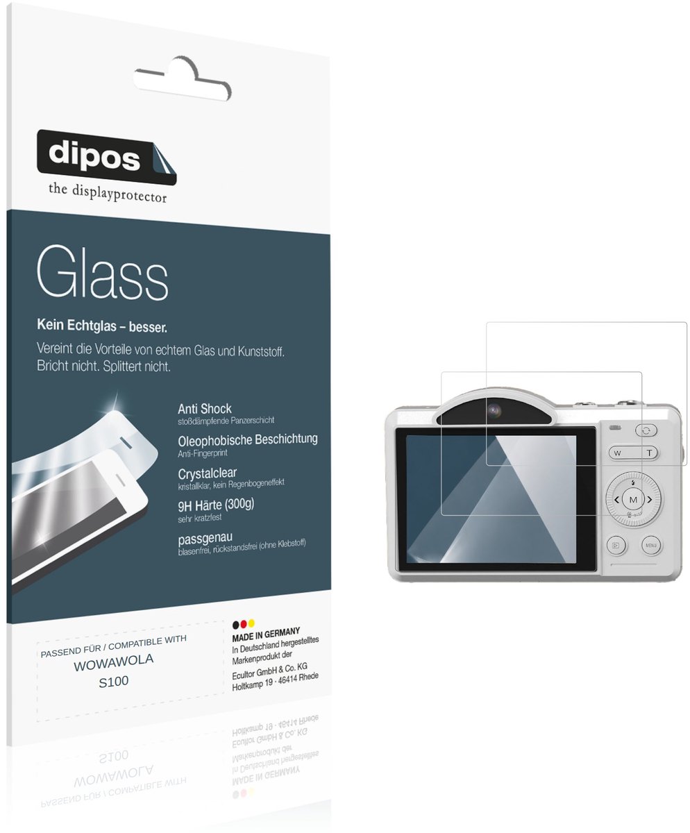 dipos – 2x Pantserfolie geschikt voor WOWAWOLA S100 | 9H Screenprotector