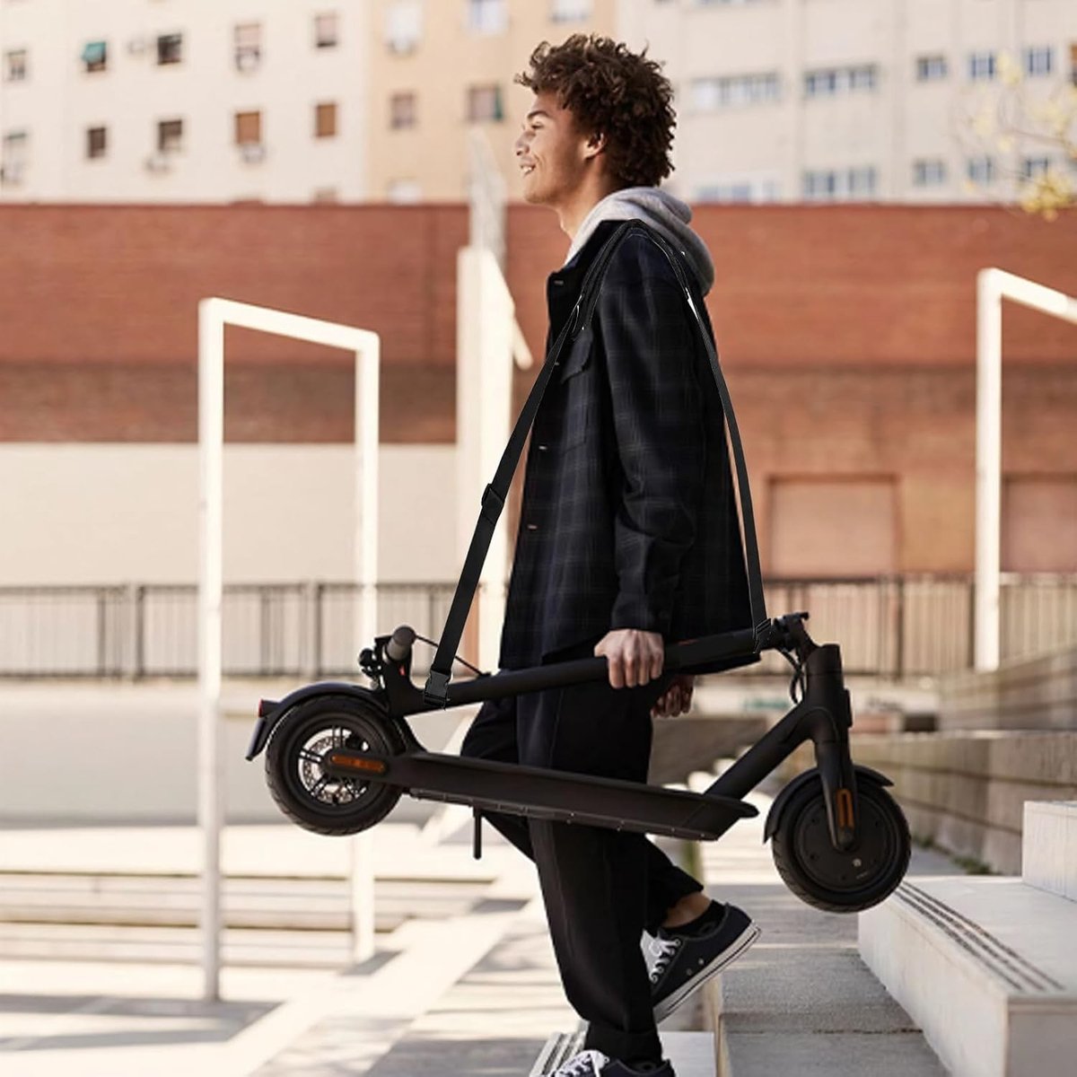Set van 2 Verstelbare Draagriemen met Antislip voor Balansfietsen, Skateboards en Vouwstoelen, Ideaal voor Comfortabel Transport en Ondersteuning