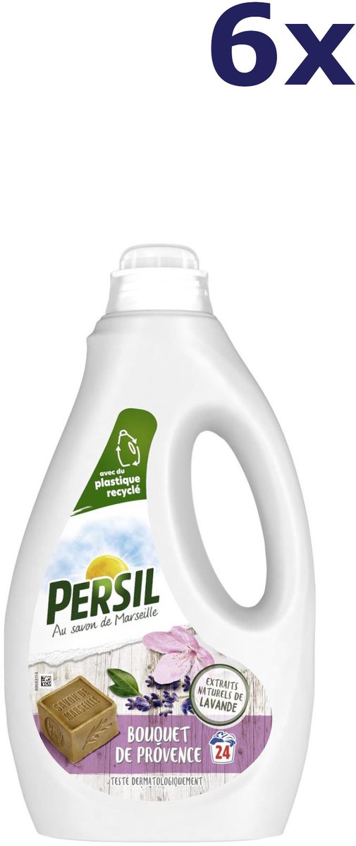 6x Persil vloeibaar wasmiddel 24sc 1,08l bouquet de provence lavendel 24sc