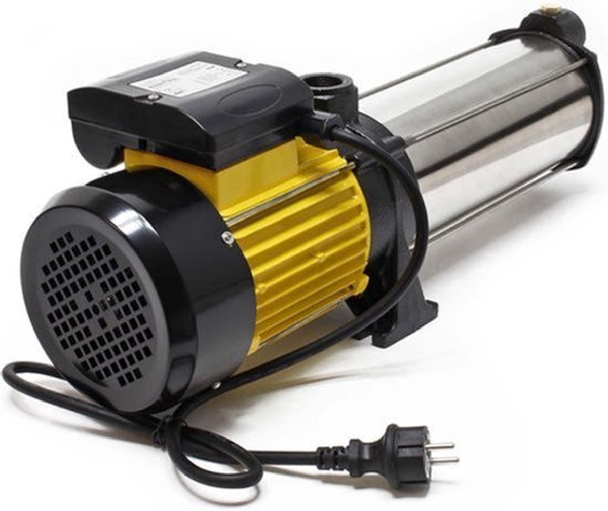Centrifugaalpomp – Meertraps Pomp – Huiswaterpomp – Tuinpomp – Jetpomp – 2200W Motorvermogen – 9000 L/u Debiet – Roestvrij Staal & Gietijzer