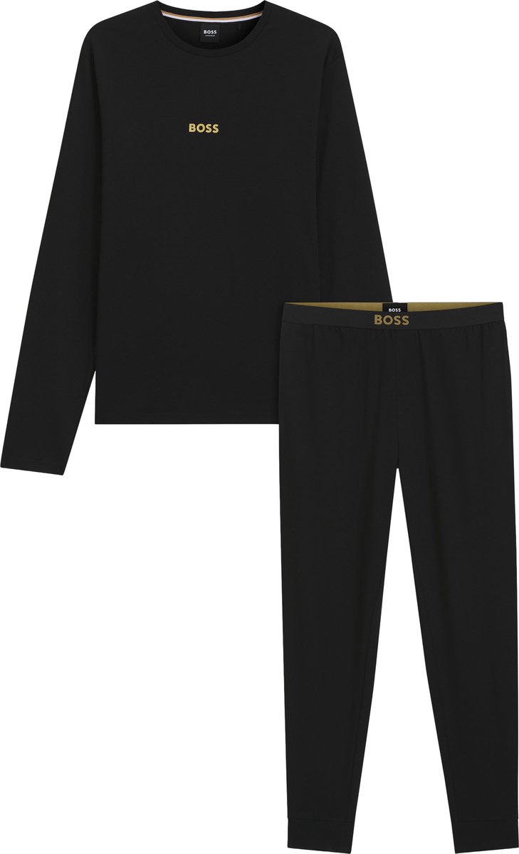 BOSS Relax Long Set - heren pyjama set - zwart