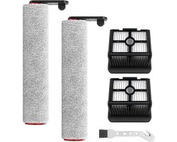 Borstelroller en HEPA-filter voor Dreame H12 Pro, H12 Dual draadloze accessoires voor natte en droge stofzuiger, 2 borstelrollen + 2 HEPA-filters + 1 reinigingsborstel