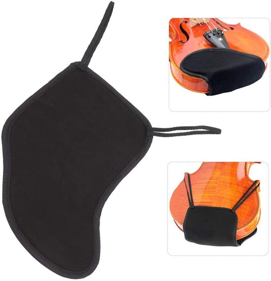 Violin Chin Rest Pad Cover, sponsafdekking van zacht katoen voor 4/4, 3/4, 1/2, 1/4, 1/8 accessoires voor vioolmuziekinstrumenten muziekinstrumenten accessoires — afbeelding 4