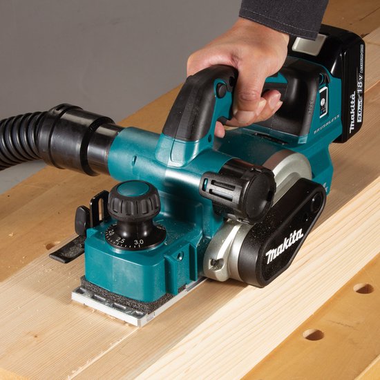 Makita DKP181Z draadloze schaafmachine met AWS radio-adapter 18 V (zonder batterij) van Makita — afbeelding 3