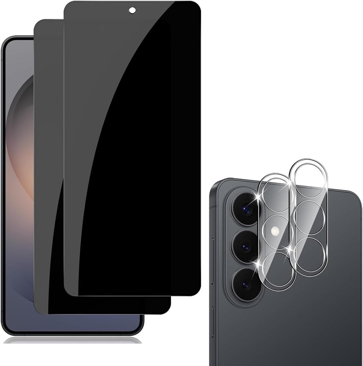 Screen Protector voor Samsung Galaxy S26 Ultra, 2 stuks pantserbescherming glasfolie met 2 stuks camerabescherming, Beschermglas Anti-kras, Gerhard Glas 9H