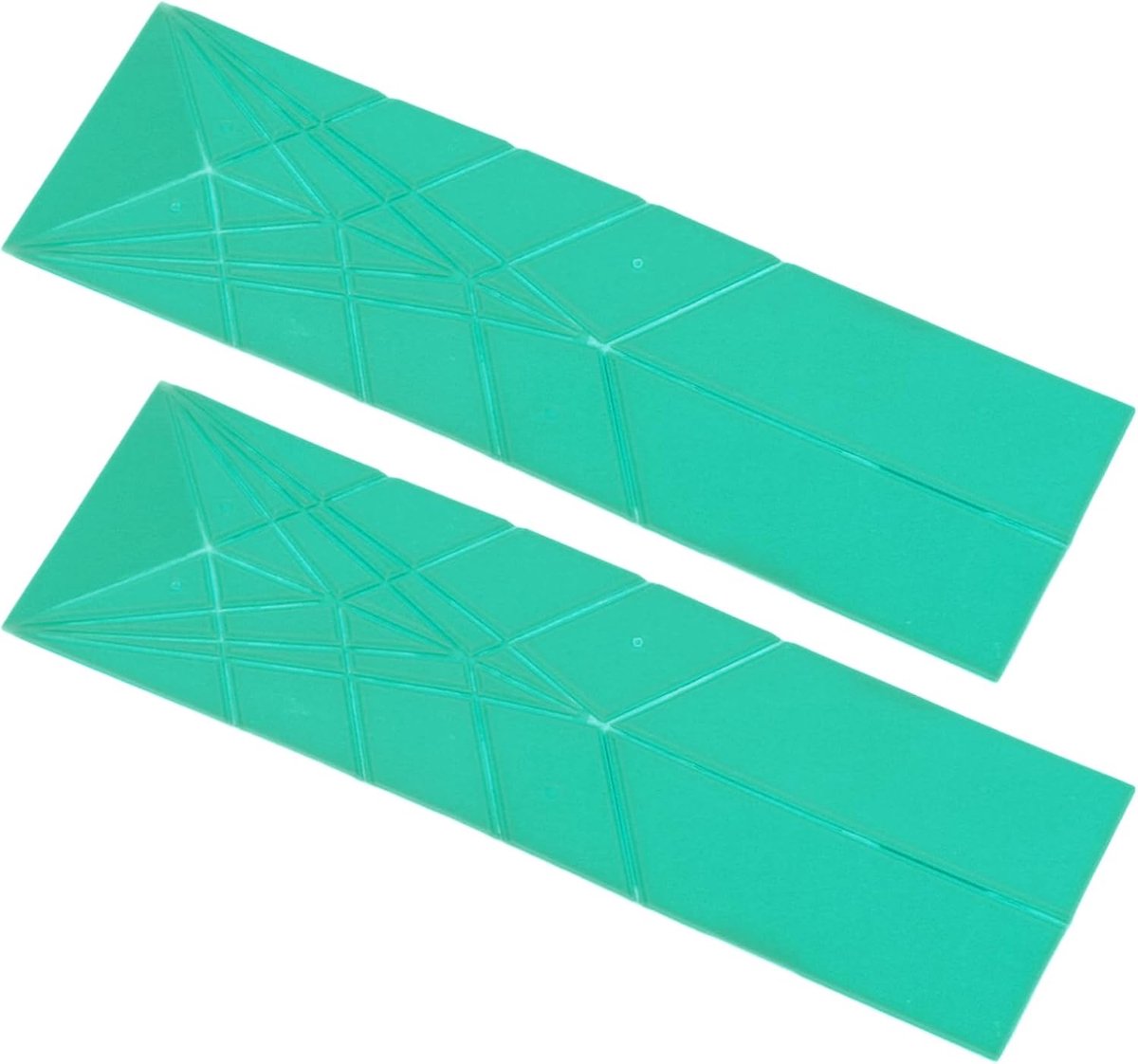 Set van 2 platte maatlepels (10 ml & 25 ml) – 3-in-1 opvouwbaar keukenhulpmiddel voor bakken, koken en mengen – Ruimtebesparend PP-design met nauwkeurige maatverdeling – Geschikt