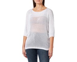 Nelice Dames brede gebreide trui 11026974-NE01, wit, L, wit, L