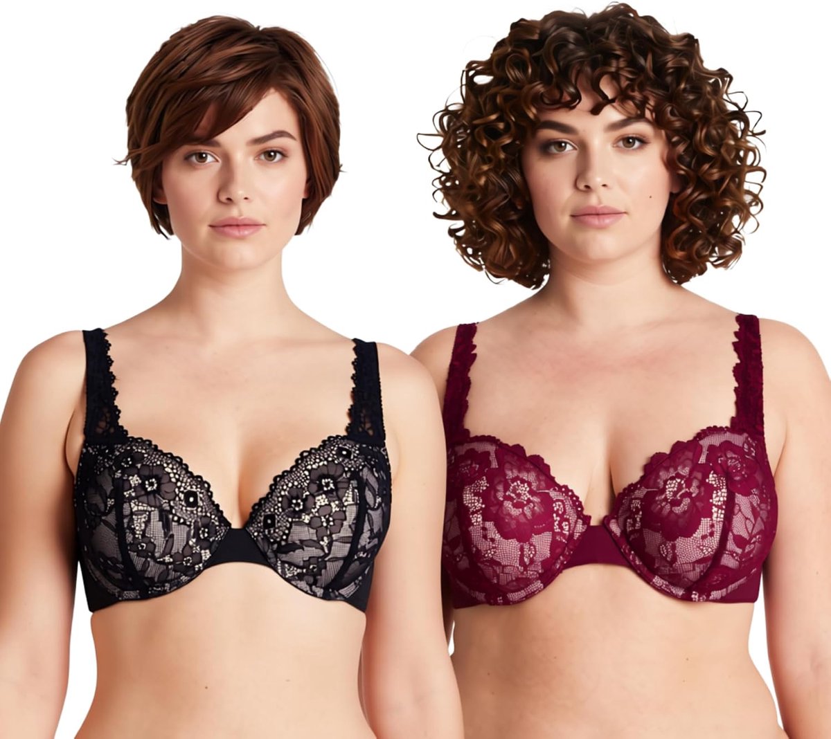 Muse Grote Maten +1,5 Cup Push-Up Beugelbeha-x2