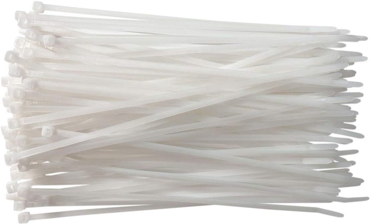 Kabelbinders - 350 mm x 4,8 mm - 13,8 inch Premium lange stropdaswraps - nylon ritsbinders (50, natuurlijk)