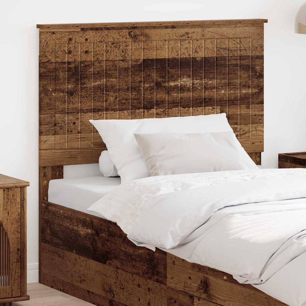 hoofdeinde van hout, 100 cm, van hout, eenvoudig en elegant design voor de slaapkamer, eenvoudige montage