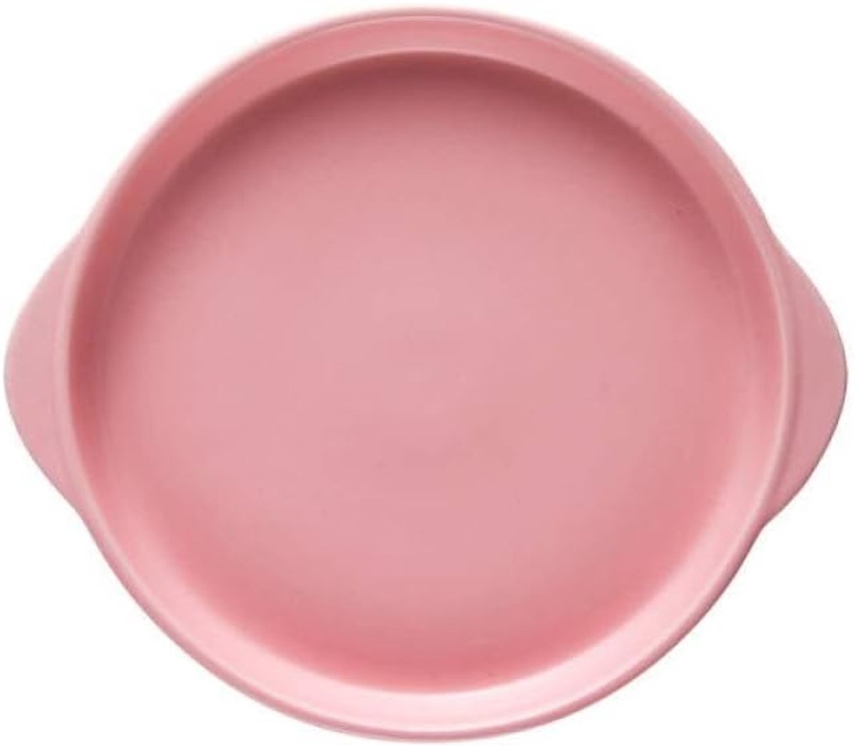 Scandinavische 8 Inch Ronde Dubbele Oor Bakplaat Matte Geglazuurde Keramische Westerse Plaat Net Rode Salade Servies