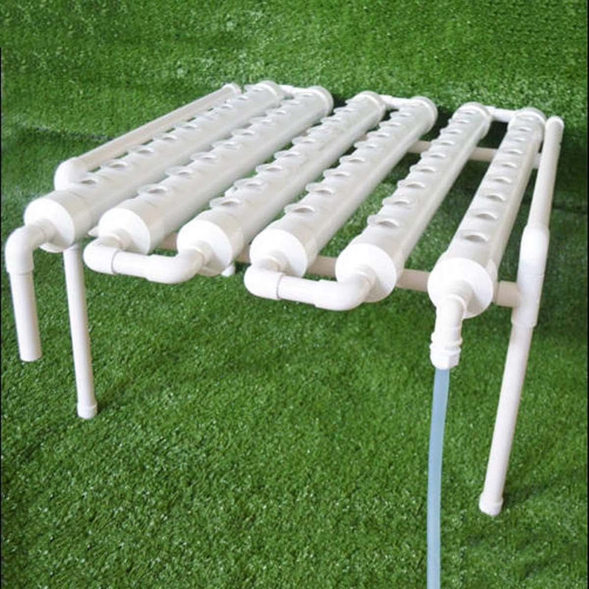 54 gaten, 6 buizen, hydrocultuur, kweeksysteem, hydrocultuur kweekset, diepwatercultuur, balkon, tuinsysteem voor groenten, salade, bloemen, vruchten