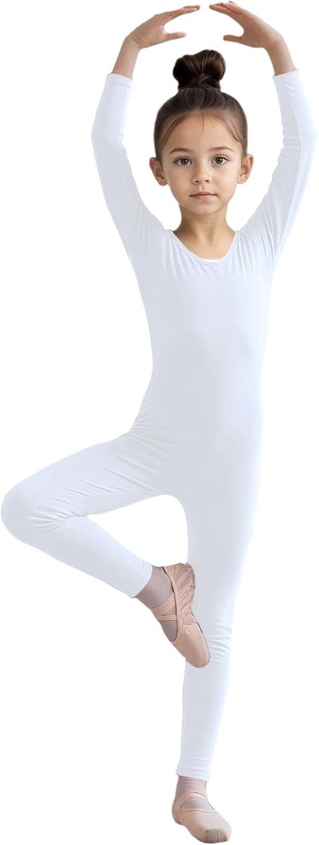 Meisjes Kids Lange Mouw Dance Unitard Bodysuits Full Body Turnpakje voor Ballet, Gymnastiek, Prestaties, Kostuums