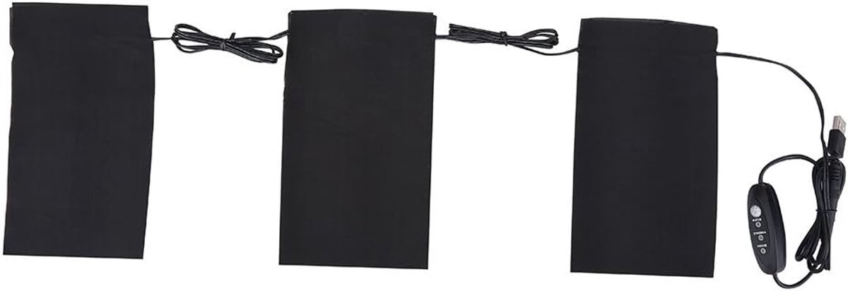 Verwarmingskussen, 5 V, 2 A, 8,5 W, elektrisch verwarmingskussen voor kleding, USB-verwarmingskussenset voor outdoor, winter, camping