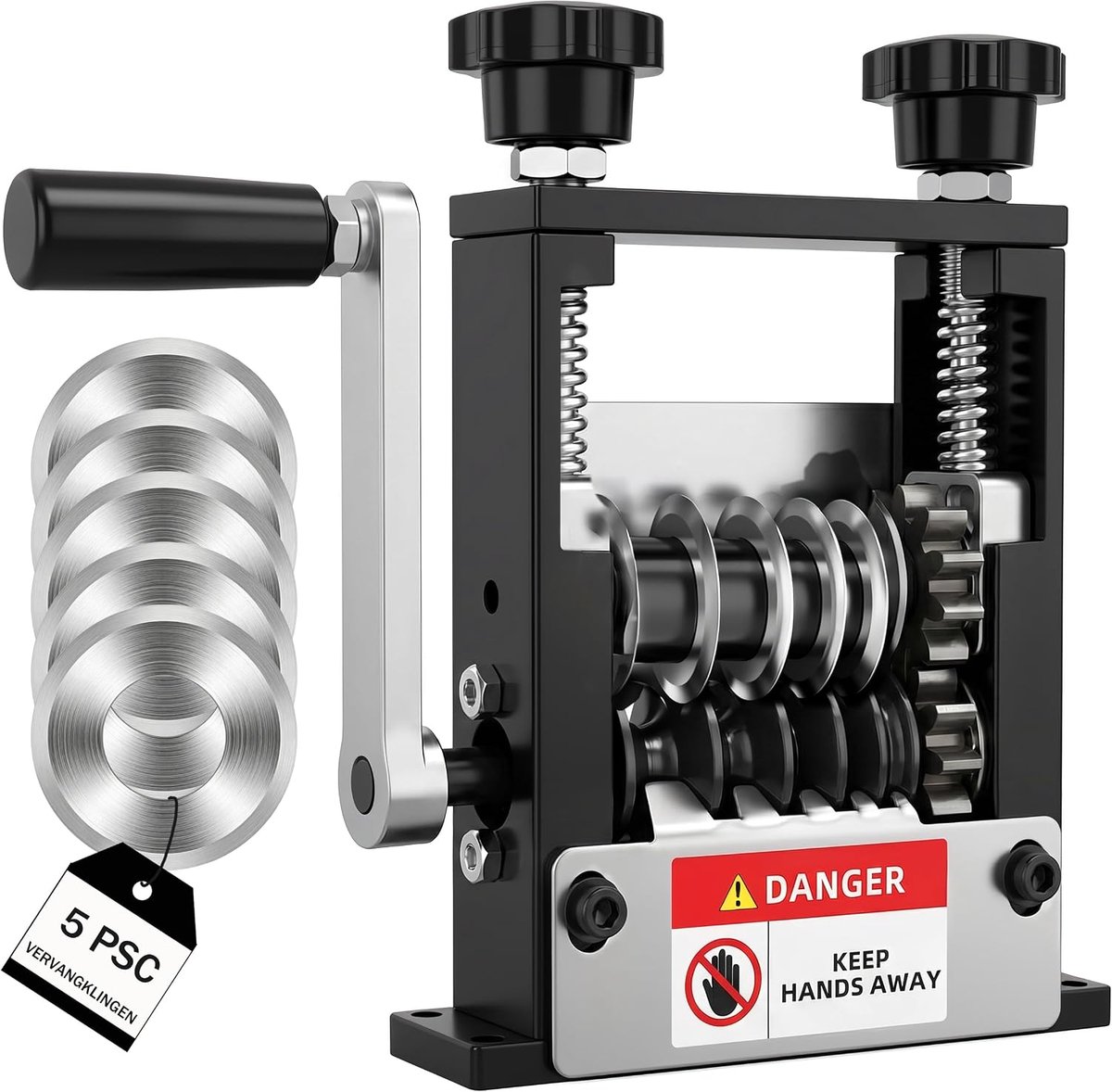 3–17 mm, Kabel Stripmachine voor Koperdraad met Handslinger of Boormachine, Kabelstripmachine met 6 Kanalen en 5 Messen, voor Recycling van Elektrische Kabels (Zwart)