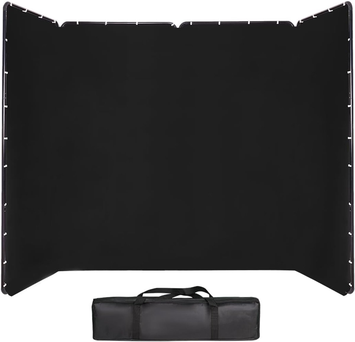 Zwarte achtergrond standaard voor foto's, 4 m x 2,4 m