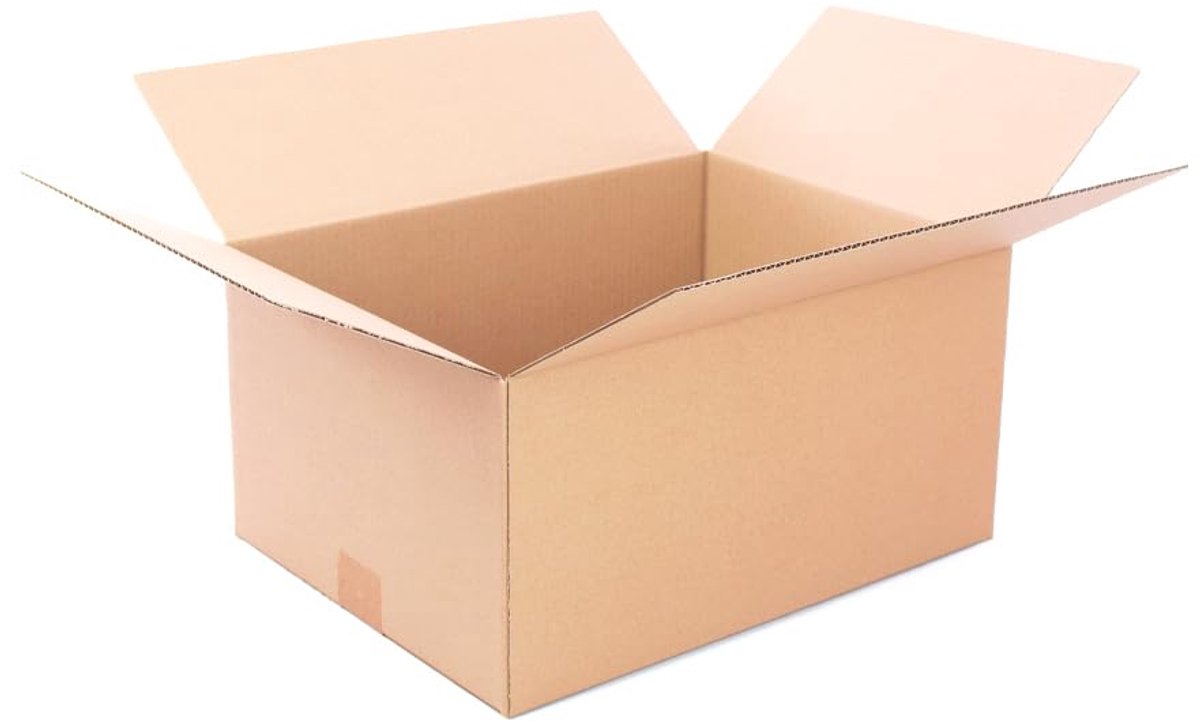 Pakket van 20 Versterkte Kartonnen Dozen met Enkele Wand, 40x30x20 cm - Gemaakt in de EU van Gerecycled Karton, Duurzaam voor Verzending, Opslag en Verhuizingen
