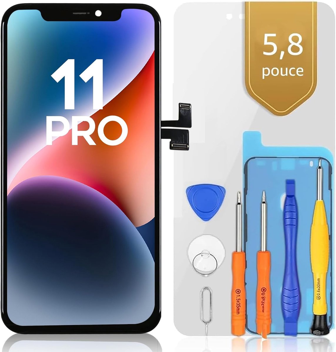 bokman Scherm voor iPhone 11 Pro, 5,8" LCD vervanging reparatieset