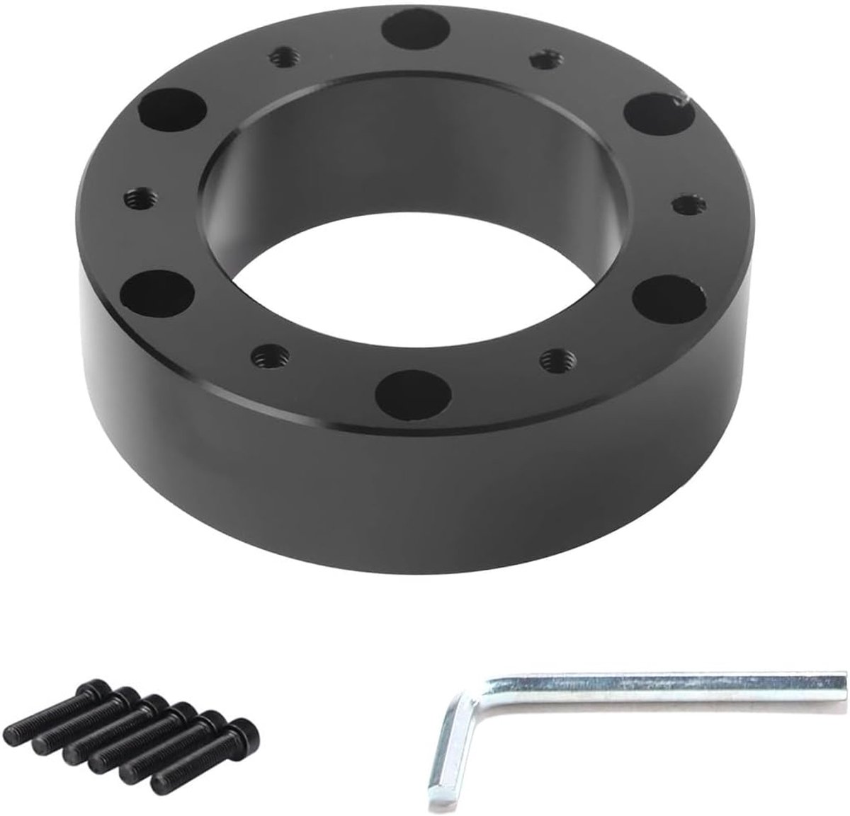 Aluminium stuurwielafstandstuk, 25 mm dik, naafverlenging 55 x 88,5 mm, voor voertuig-snelsluitadapter