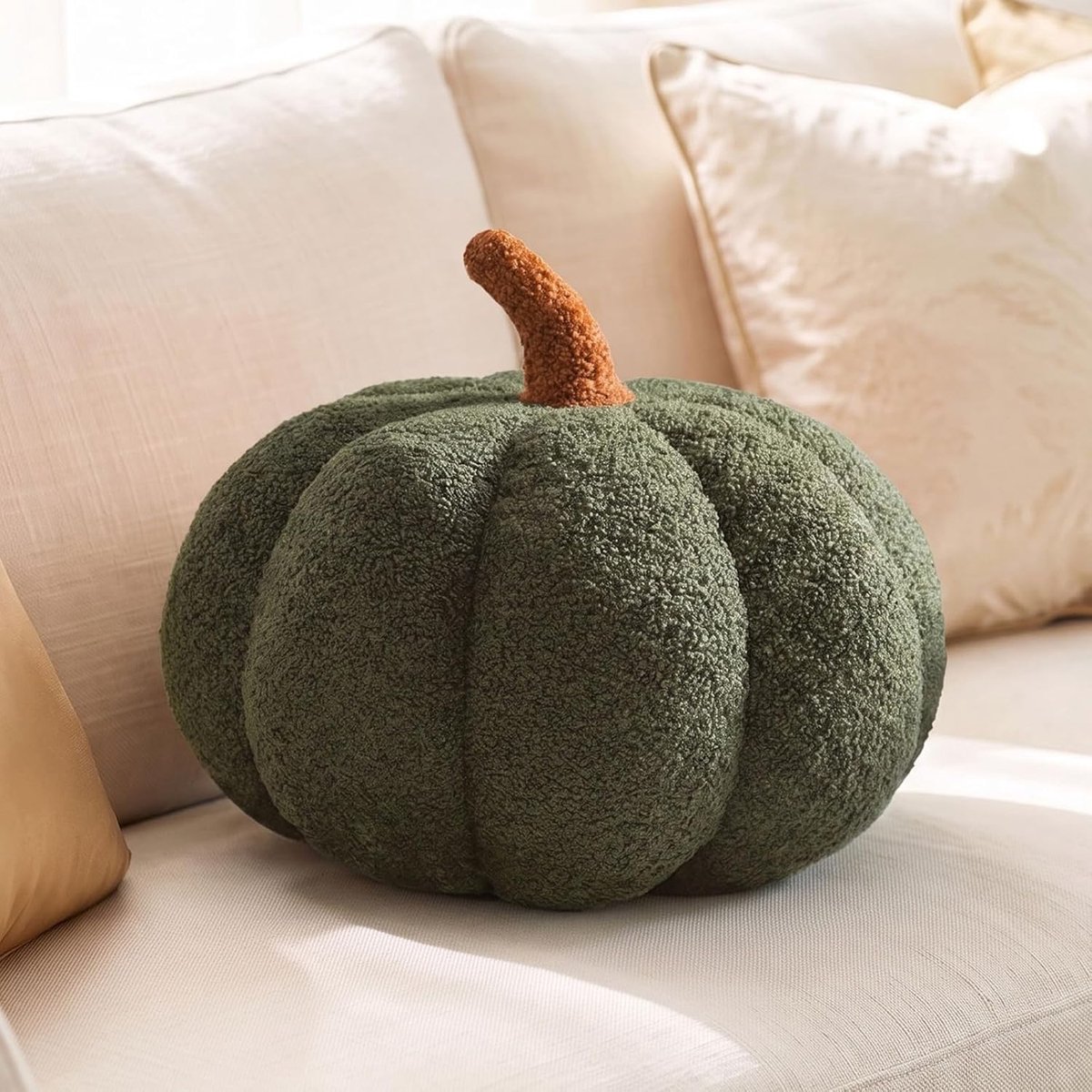 Pompoen kussen, herfstdecoratie sierkussen pompoen