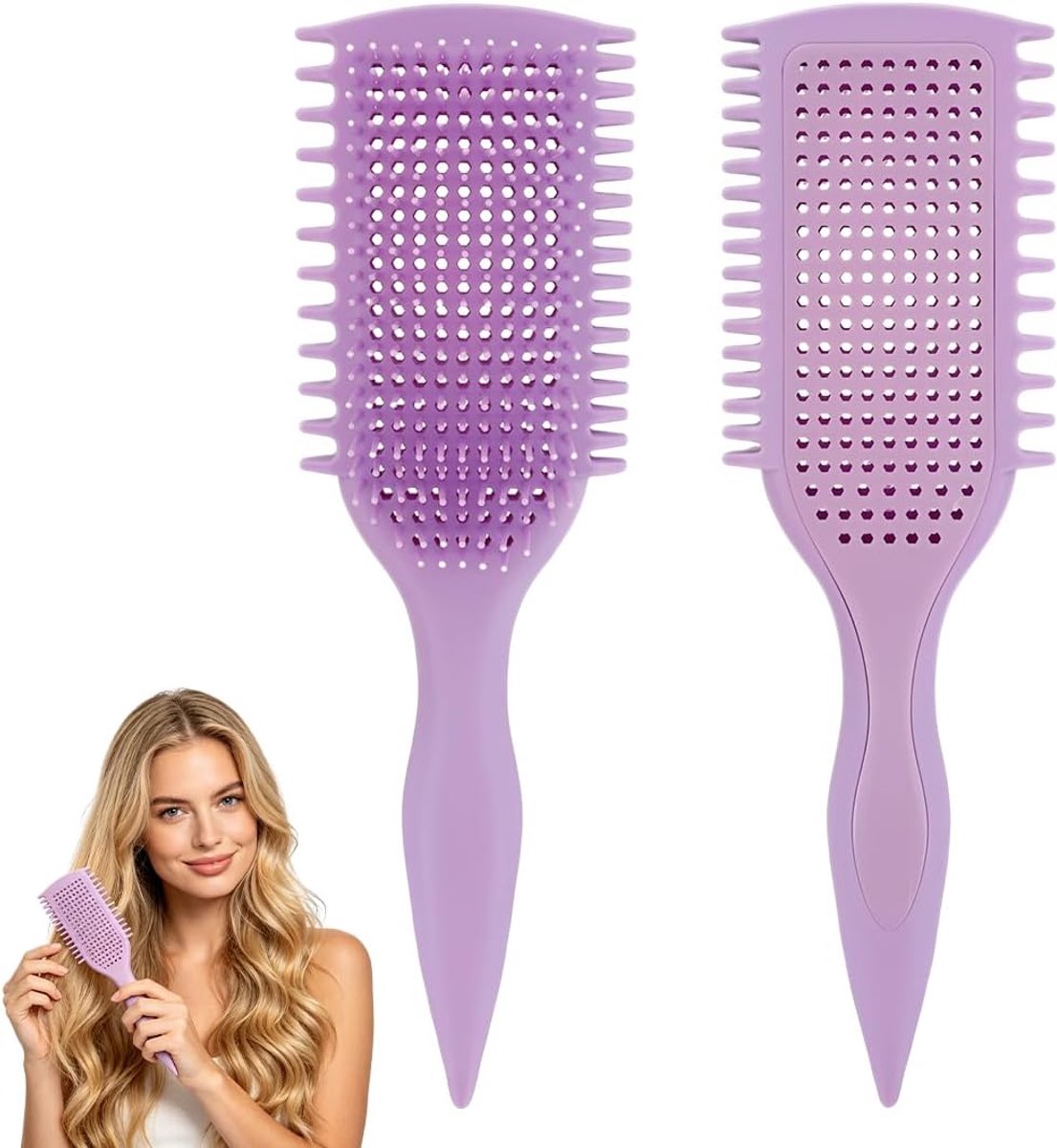 Brush,die neueste Wildschweinhaarbürste-Stylingbürste,die das Ziehen,Entwirren reduziert und die Locken sowohl bei Frauen als auch bei Männern verbessert