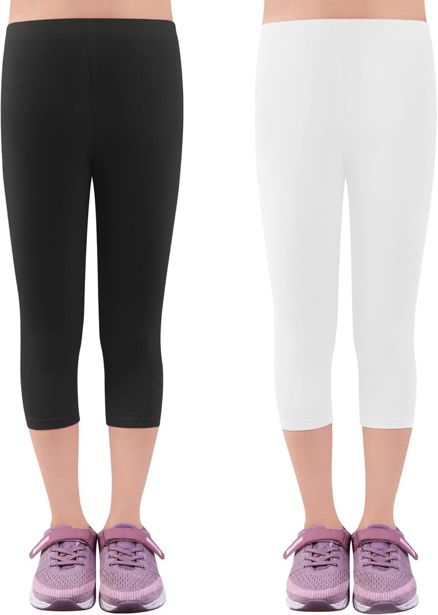 Leggings 3/4 meisjesbroek capribroek van katoen schoolkleding leeftijd 4-18 jaar 2723