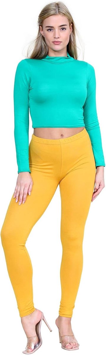 Dames Plain Stretchy Viscose Volledige Enkel Lengte Skinny Leggings Broek Broek Broek