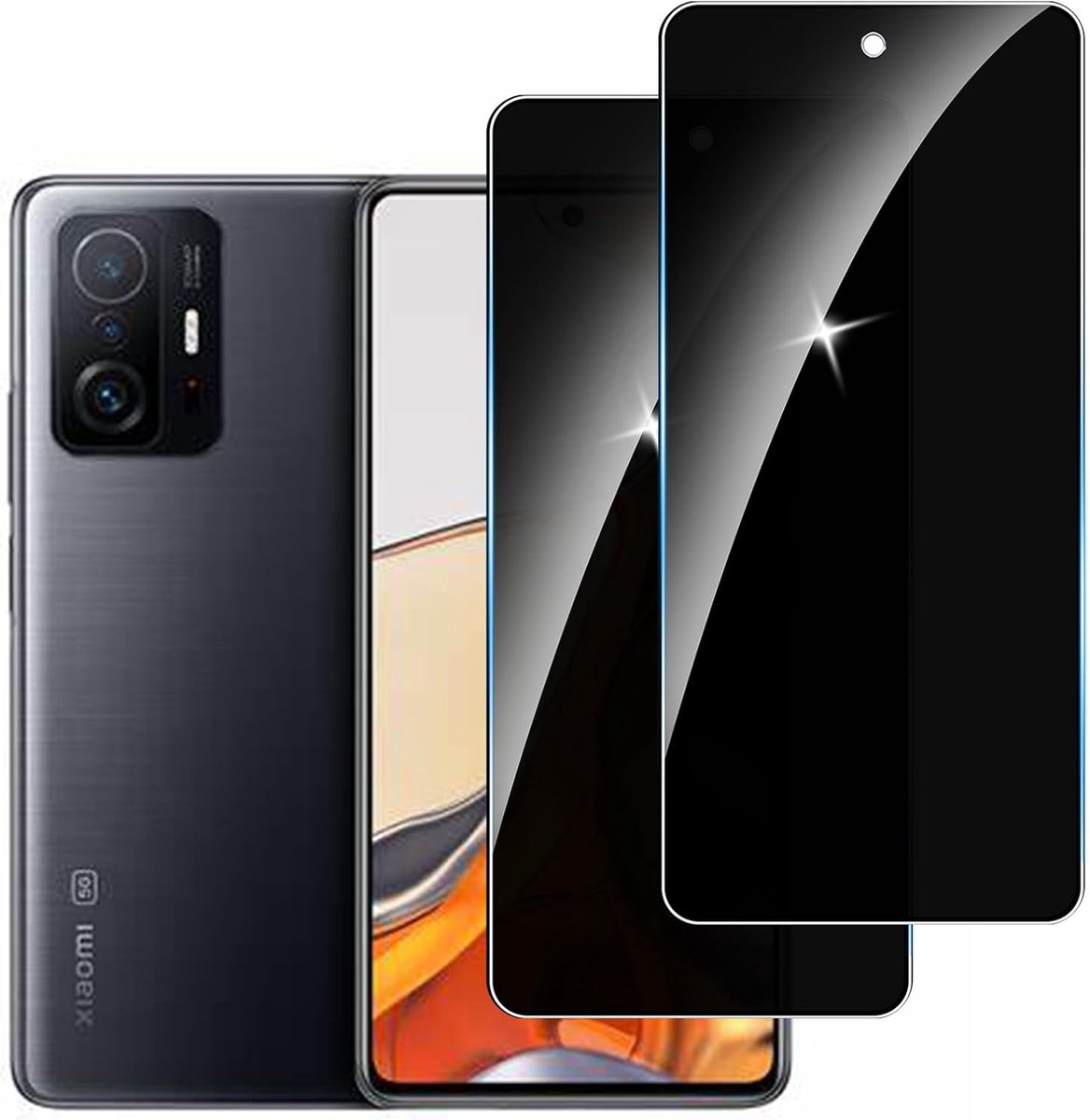 【2 stuks】privacy schermbeschermer voor Xiaomi 11T,Anti-Spy aangemaakte glas Screen Protector,9H hardheid,Gemakkelijk te Installeren,Anti-kras,Geen Luchtbellen