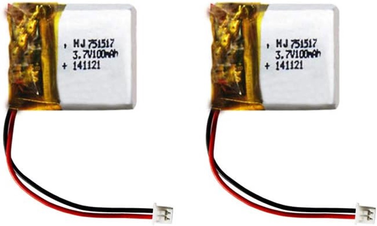 3,7 V 100 mAh Lipo-batterij Cheerson CX10 CX-10 CX-10A RC Quadcopter Onderdelen 3,7 V 100 mAh Li-Po Batterij 1,25 mm 2 Stks
