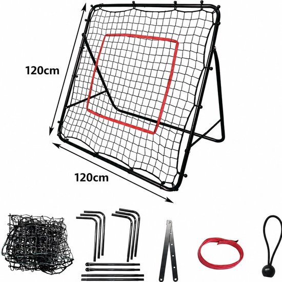 Voetbaldoel, rebounder, kickback-rebound-net voor kinderen, rebound-wand, outdoor, voor effectieve training — afbeelding 2