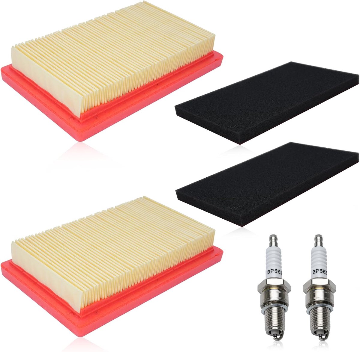 2 STKS Luchtfilter voor Kohler XT675 XT149 XT173 XT650 149 CC 6,5 6,75 Motorgrasmaaier, en voor MTD Cub Cadet Andere Modellen, met bougie 95110298 1408301S