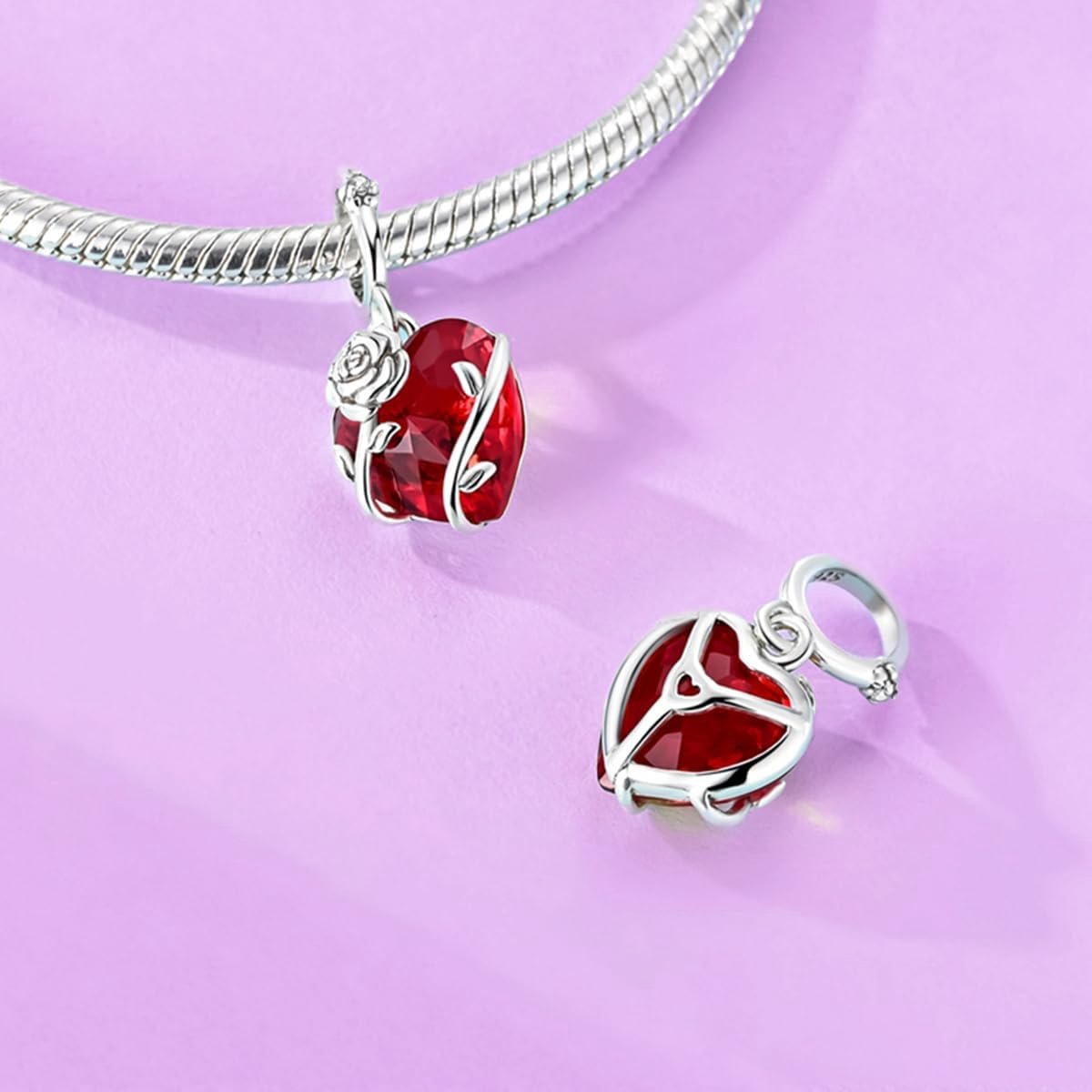 Bedels en kralen voor dames, 925 zilver, compatibel met Pandora Europese armbanden en halskettingen voor dames — cadeau in Sieraden - foto 4