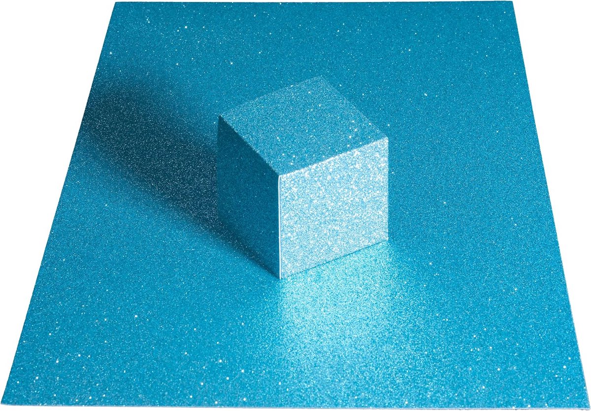 Ultra Glitter Kaart Lichtblauw A4, 10 Vellen