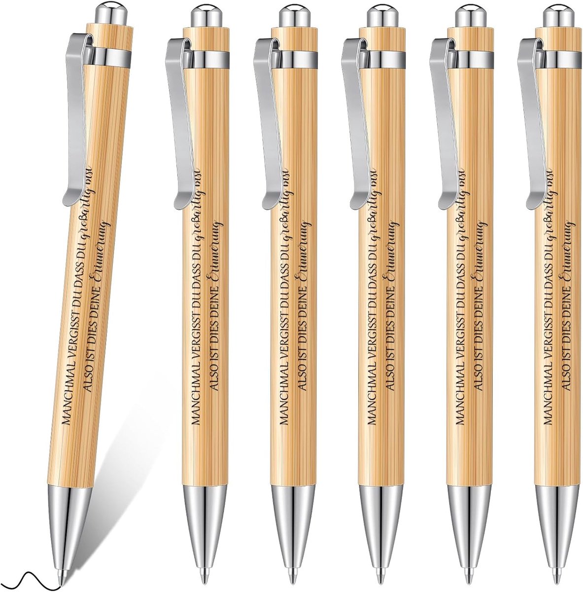 Balpennen met inspirerende spreuken, motivatiepennen met citaat, intrekbare pen met zwarte inkt, cadeau voor collega's, examen, werk, kantoor, school, afstuderen