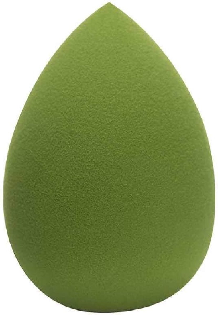 Make-up Ei Kalebas Waterdruppel Diagonaal Gesneden, Natte Make-up Foundation Crème Spons Natte En Droge Applicator 60 * 40/Waterdruppel matcha groen