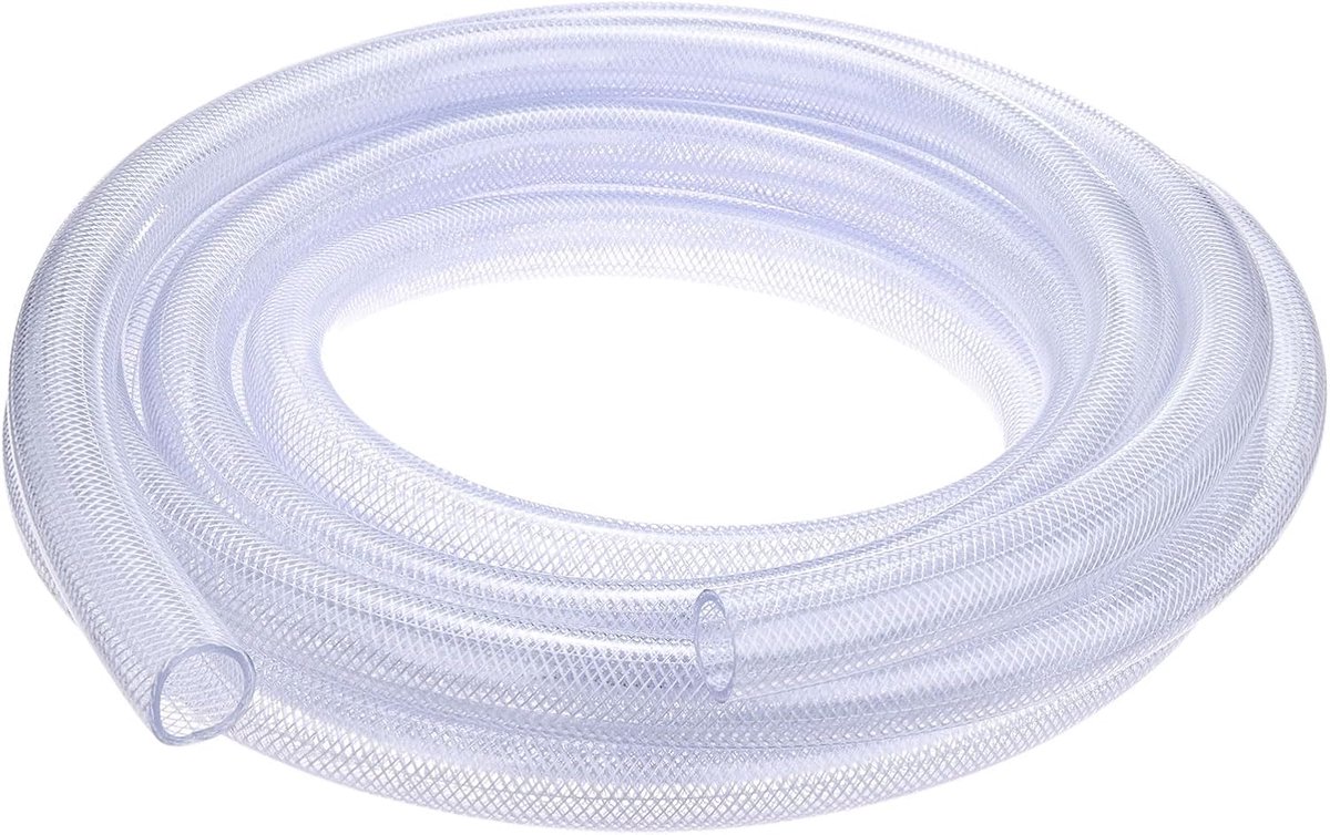 1 "ID x 1 1/4" OD pvc-Buis, 25 Voet Hoge druk Gevlechte Duidelijke Flexibele pvc-Buizenstelsel voor Water, Olie, Luchtlijnen het Uitdelen