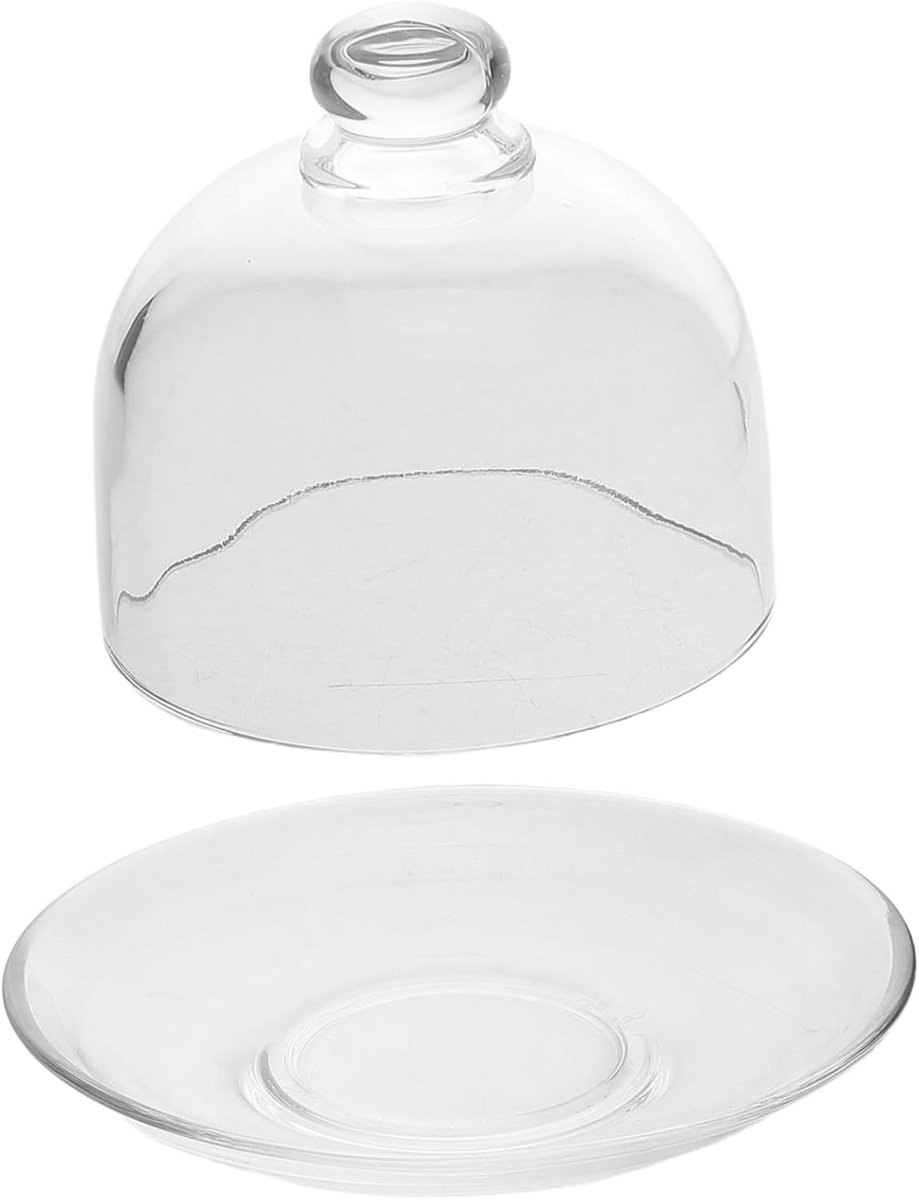 Heldere Glazen Taartstandaard Met Deksel Hoge Voetige Dienblad Voor Tasting Snacks Desserts Gedroogd Fruit Elegante Presentatie Voor Feestjes Speciale Gelegenheden
