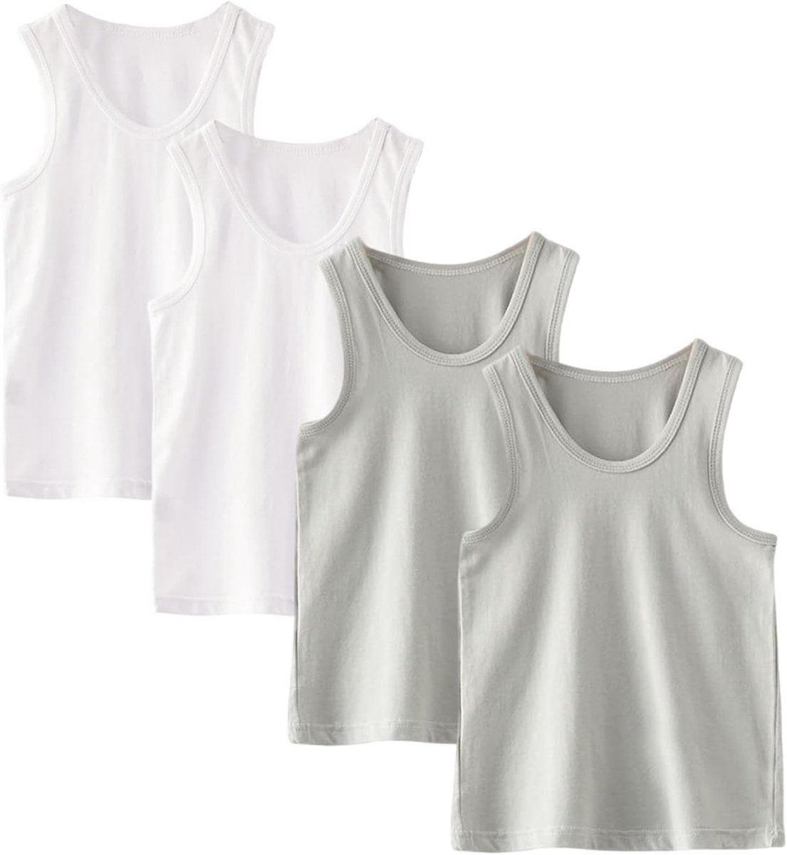 5Pack Zachte Onderhemd Tanktop Katoen Onderhirt Mouwloze Shirts Voor Kinderen Jongens 2-8jaar