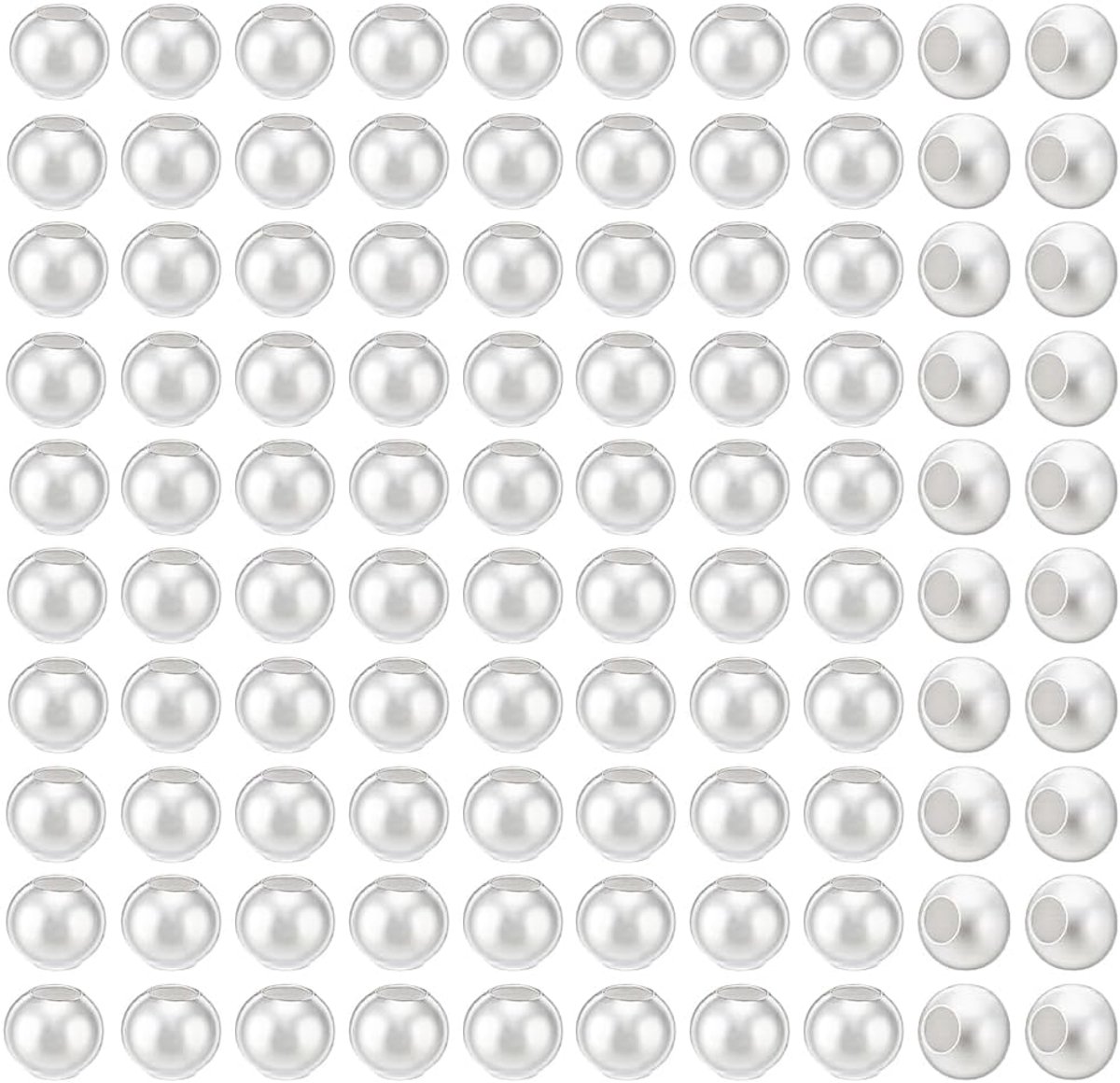 Dailygoods- Afstandhouders 100 stuks - 925 Sterling Zilver - Spacer-kralen - Diameter 2,5 mm - Gat 1 mm - Perfect voor sieraden maken