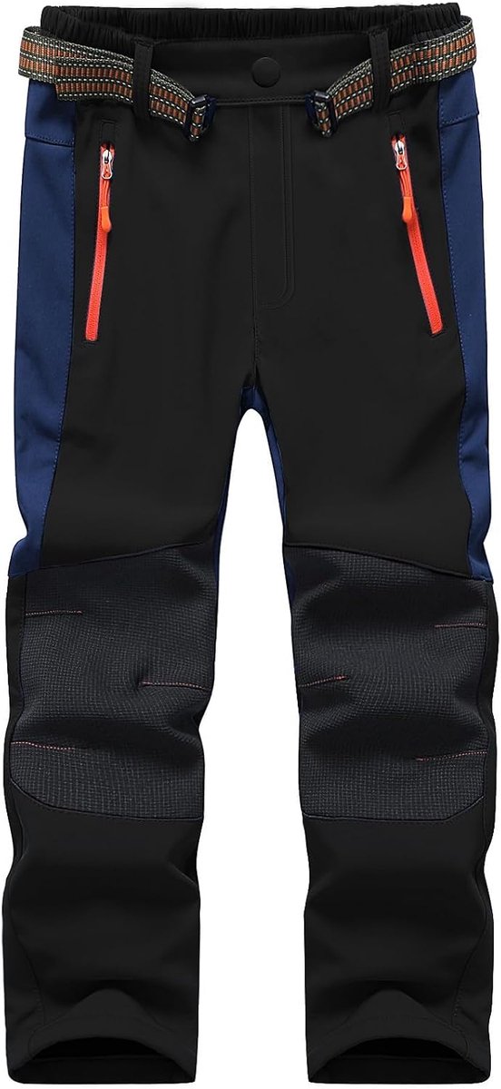 Softshellbroek Skibroek Gevoerde Thermobroek Waterdicht Winddicht Sneeuwbroek Winter Warme Wandelbroek voor Jongens Meisjes