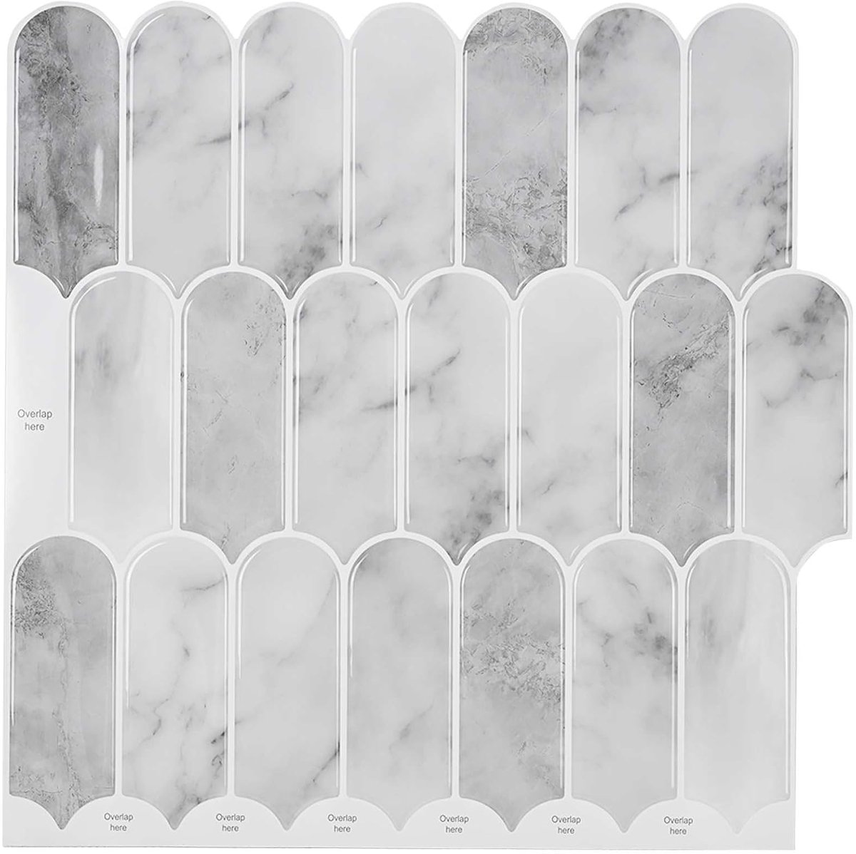 Grijs marmer, 10 stuks. 30 x 30 cm wandbekleding
