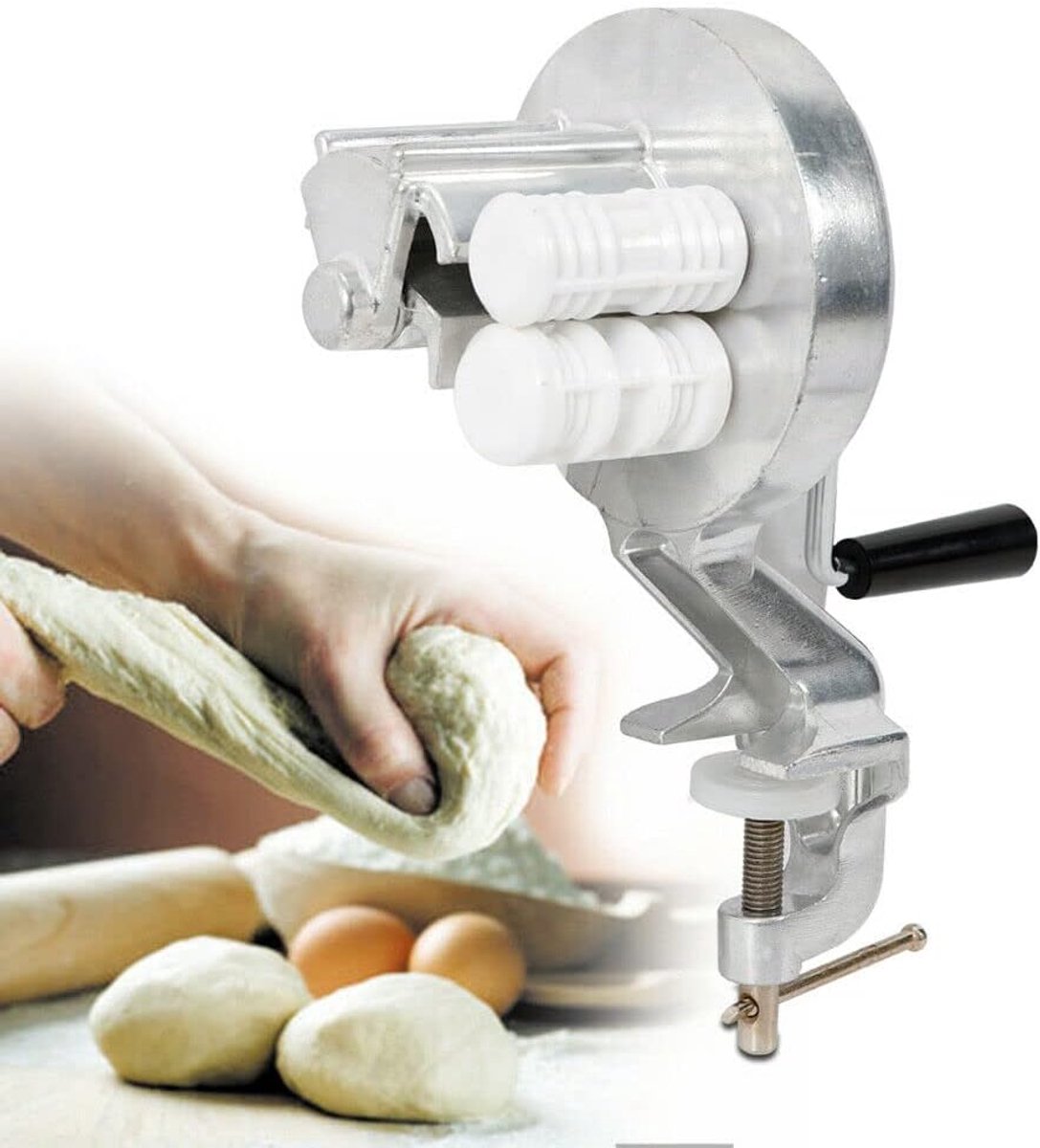 Handmatige pastamachine van aluminiumlegering, handgemaakt, voor keuken
